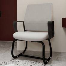 Minimalist Modern Office Chair Metal Frame Soft And Comfortable Home And Office Use Multiple Colors Available - Black+ Gray + Iron + Nylon Mesh + Polyurethane1 - View 1