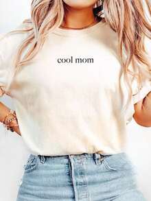 Camiseta Cool Mom, Camiseta del Club de Madres Geniales, Camisetas Mom Life, Camiseta para el Día de la Madre, Camiseta de Agradecimiento a la Mamá, Camiseta para Madres Geniales, Camisetas Gráficas Unisex, Camiseta Divertida - Blanco - Ver 1