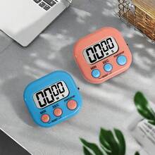 8件套多场景定时烘焙工具，清晰时间显示管理助手，适用于100种场合（不含电池），时间管理工具，厨房定时器，便携式倒计时，设计紧凑，结构耐用，塑料材质，烘焙配件，适合上班族和专业厨师使用。 - 彩色 - 查看 9