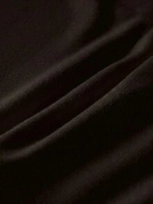 Camiseta sin espalda ajustada de color amarizo sólido con tirantes finos, blusa casual para mujer, adecuada para la playa, el hogar y el uso diario en verano - Marrón - Ver 8