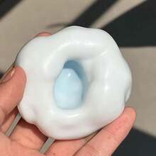 冰皮软绵绵减压球 - 慢回弹指尖玩具，发出令人愉悦的泡泡爆裂声，弹性十足，缓解感官焦虑，适合办公桌装饰和成人专注力训练 - 彩色 - 查看 8