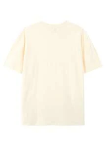 Creative And Fun T-Shirt With Round Neck And Graphic Design, Made Of Pure Fabric, Modern And Stylish For Summer, Perfect For Casual Everyday Wear - 杏 - 查看 2