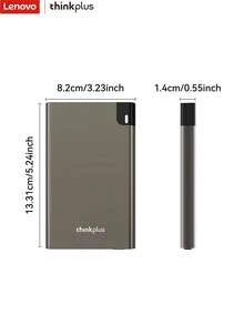 Lenovo Hard Drive Case, 6GBps High-Speed Transmission, Driver Free Design, 2.5-Inch SATA Protocol Portable Hard Drive Enclosure, Fast Heat Dissipation, High-Performance Hard Drive Case, Compatible With Multiple Devices - Grey - View 8