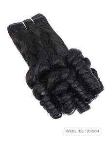 10A Egg Curly Bundles Unprocessed Human Hair Bundles Egg Curl Hair Bundles Natural Color Human Hair Extensions For Women - Natural Black - View 17