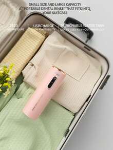 SKYWORTH 便攜式無線牙齒沖牙器，旅行用口腔沖洗器，強勁水壓，溫和呵護牙齦，USB充電 - 彩色 - 查看 5