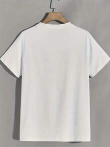 Soft T-Shirt For Women With Solar System Design, Sun And Moon - Short-Sleeved, Round-Neck T-Shirt With A Print Of The Sun And Moon's Position, Suitable For Casual Activities And Astronomy Enthusiasts, Ideal For Spring/Summer Wear, Machine-Washable Astronomy Clothing, Elegant Blouses For Women. - 白色 - 查看 3