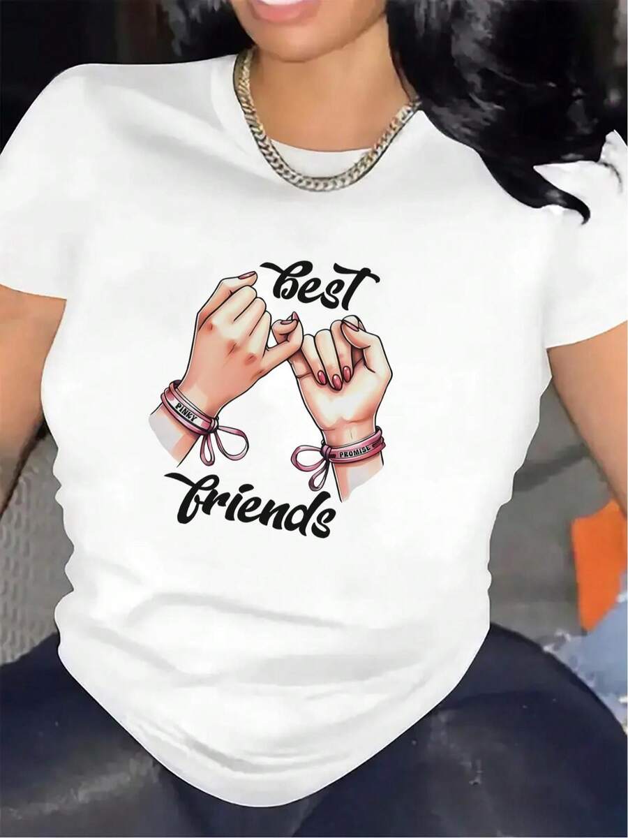 Women's Oversized Extra Large T-Shirt, A Fabric Tee Designed For Close Friends, Perfect For Wearing At Home Or In The Living Room. The Durable And Comfortable Material, With A Stylish Design, Makes It A Perfect Gift For Moments Of Friendship. Lightweight And Breathable, It's An Ideal Garment For Women To Wear Out And About. - 白色 - 查看 1