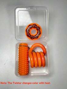 1 Set Of Stress Relief Toys, Including Twist Toy, Finger Slider, And Sensory Massager, Made Of ABS Material, Suitable For Office, Travel, Easter, Basket Filler, Unique Friend Gift - 1 Sensory Massager - View 5