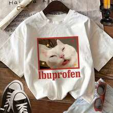 New Lightweight Summer Shirts For Women, Casual Printed Blouses For Ladies, Cartoon Style Top For Spring And Summer With Cat And Star Prints, Made Of Pure Fabric, With Round Neck, Short Sleeves And A Loose And Casual Fit. - 白色 - 查看 10