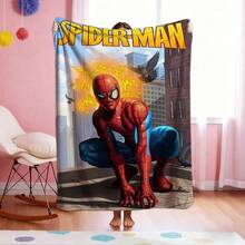 1pc Retro Cartoon Style Throw Blanket,Cartoon Character Printed Blanket,S-Pider-Man Print Blanket,All-Season Universal Nap Blanket,Character Home Decor Blanket,Modern Fashion Gift Suitable For Home Bedroom Bed Sofa Office Lunch Break Cover Picnic Blanket - Nhiều màu - Xem 3