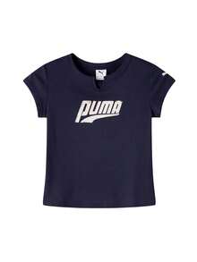 Puma 女士T恤，2026夏季春夏印花T恤，休闲通勤短袖T恤，638607-16 - 638607-16 - 查看 1