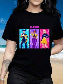 Women T-Shirts - Black - View 1