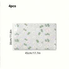 12pcs Waterproof Refrigerator Mats, 3 Mixed Colors - Moisture-Proof, Anti-Slip, Washable & Reusable, Made Of EVA, Featuring Novel Strawberry, Chrysanthemum, Cherry Patterns, Suitable For Refrigerator, Drawers, Shoe Cabinet, Kitchen Cabinet Decoration - A - View 14