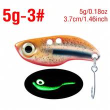 1PC Luminous Metal VIB Fishing Bait 3D Eyes Realistic Simulation Skin Sinking Hard Lure For Fresh Saltwater - V018 - View 14