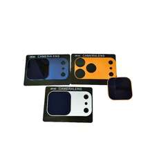 1 pieza Protector de lente de cámara con textura de metal mate, película de lente integrada AR+AF anti-reflejo, HD anti-deslumbramiento, a prueba de golpes y polvo, sin pérdida de calidad de imagen, compatible con iPhone 17 Pro/17 Pro Max, filtro de teléfono, protector de lente magnético ARAF - Película para lentes magnéticas - Ver 8