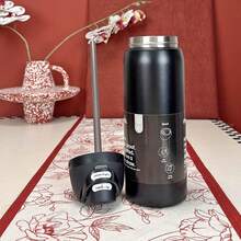 10pcs 32OZ Insulated Stainless Steel Water Bottle Double-Layer Kettle With Straw Vacuum Flasks For Sports Travel - Rất rất đậm - 32oz - Xem 3