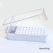 Hộp đựng mũi khoan móng tay mạ điện 40 lỗ, màu trắng/hồng, hộp rỗng, giá trưng bày mũi khoan móng tay, hộp đựng dụng cụ làm móng. - Nhiều màu - Xem 11