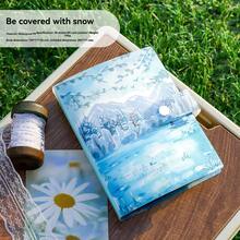 A6 Seasonal Song Collection Album, High-Quality Card Holder, Sticker Organizer, Suitable For Student, Idol Collecting, Journaling, Receipt Storage, Multifunctional - Silver-clad - View 7