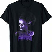 Universal Monsters Bride Of F.Rankenstein Dark Portrait T-Shirt Small - Black - View 6