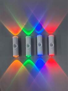 3 قطع/6 قطع مصباح حائط بحساس حركة على شكل عين القطة، قابل للشحن عبر USB، إضاءة ليلية RGB، 3/7 أوضاع ألوان، قابل للتعتيم، مناسب لغرفة النوم/السلالم/الخزانة، إضاءة حديثة بأسلوب جمالي - متعدد الألوان - مشاهدة 12