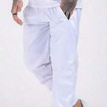 Kit Of 3 Men's Jogger Pants For Gyms With Reflective Logo (Black, White, Gray) - Kit Of 3: Black + White + Gray - View 4