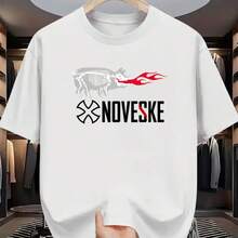 Printed T-Shirt For Men And Women - 白色 - 查看 1