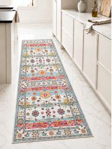 Modern Non-Slip Kitchen Runner Rug, Washable Minimalist Floor Mat for Home Decor, Bedroom, Livingroom Rug, Made in Turkiye 80x200 cm, 80x300 cm,100x200 cm, 120x180 cm - 薑黃 - 查看 2