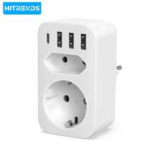 HITRENDS 4-In-1 Multi-Function Wall Adapter With 3 USB Ports + 1 USB-C Port, Portable Wall Adapter, 5V/3.1A Fast Charging – Compact Cubic Design, Overvoltage And Short Circuit Protection, Suitable For Home, Office, And Travel. - View 2