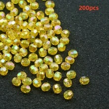 100-500pcs Acrylic Shiny Faceted Corner Beads - DIY Handmade Beading, Suitable For Jewelry Making, Handicrafts, Translucent Material - Faceted Beads - View 43