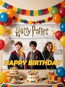 Phông nền sinh nhật Thế giới Phép thuật Harry Potter, Phông nền tiệc lâu đài và nhân vật nghệ thuật đẹp mắt, Nâng tầm trang trí tiệc của bạn với phông nền Harry Potter đầy mê hoặc này, mang đậm phong cách hoài cổ mà người hâm mộ sẽ yêu thích. Với các bản in nghệ thuật về lâu đài, Bộ ba Vàng và các họa tiết ma thuật, phông nền này sẽ tạo thêm không khí mộng mơ và sống động cho bất kỳ buổi lễ nào. - Lý lịch - Xem 1