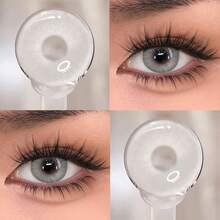 Polar Gray  Little Devil Eye Contact - Moisturizes And Daily Wear, Enhances Your Appearance On Holidays And Birthdays, Cheap, Valentine's Day, Cheap Goods, Travel, Travel Essentials, Room Decoration, Valentine's Day Gifts, Cheap Things, Rooms, Vacation Essentials, Women's Gifts, Bedrooms, Valentine's Day Supplies, 99 Cents - Grey - View 1