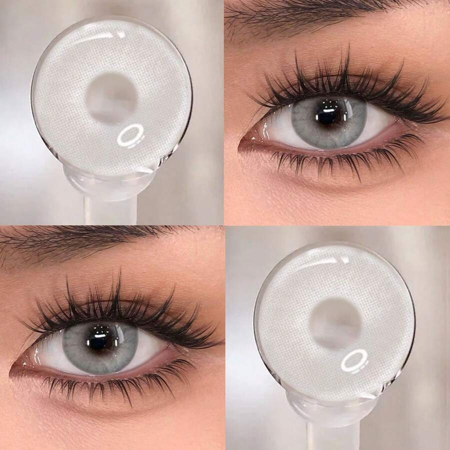 Polar Gray  Little Devil Eye Contact - Moisturizes And Daily Wear, Enhances Your Appearance On Holidays And Birthdays, Cheap, Valentine's Day, Cheap Goods, Travel, Travel Essentials, Room Decoration, Valentine's Day Gifts, Cheap Things, Rooms, Vacation Essentials, Women's Gifts, Bedrooms, Valentine's Day Supplies, 99 Cents - Grey - View 1