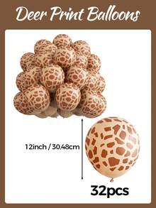 5/10/12/18 Zoll Dschungel Safari Party Ballons, olivgrün, dunkelgrün, braun, retro, nude Ballon und Hirsch Muster Ballons für Safari Baby Shower Geburtstag Gender Reveal Hochzeit Abschluss Ruhestand Dschungel Dinosaurier Safari Jagd Mottoparty Dekorationen - Übersicht 14