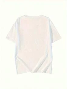 1 New Collection Graphic T-Shirt, 1 Y2K Women's Short Sleeve Letter Print T-Shirt, New Summer Fashion Design, Stylish And Versatile, Loose Round Neck Top, Casual Wear For Everyday Use, Soft. - 白色 - 查看 3