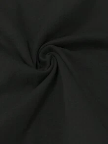 Camiseta de verano para mujer de cuello redondo y manga corta, 100 %, adecuada para salidas diarias, viajes y vacaciones. Presenta el texto impreso "Es bueno ser diferente" y un rebaño de ovejas con una oveja negra en el centro. Una prenda superior casual, versátil y cómoda hecha de tela suave - Negro - Ver 3