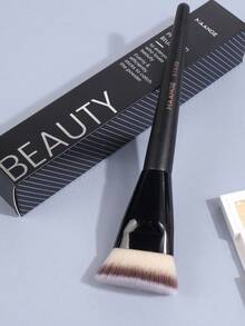 MAANGE 1/2 Pcs Professional Makeup Brush Set, Includes Soft Foundation Brush, Triangle Concealer Brush, And Eyeshadow Brush, Comes With Paper Box, Soft Bristles, Portable For Travel, Ideal Gift For Women And Girls. Set Includes Foundation Brush, Concealer Brush, Blush Brush, Contour Brush, Bronzer Brush, And Powder Brush. - 黑色 - 查看 11