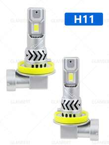 GLANBERT Bộ 2 bóng đèn pha ô tô H7/H11/9005/9006 - Phiên bản cắm điện trực tiếp có quạt - Xem 14