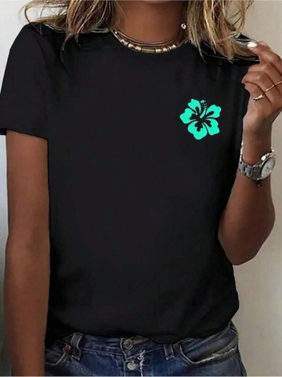 100% Algodón Premium 180g .¡Oferta Especial!Playera.Oferta Especial, ¡Cómpralo Ya!1 Pieza Camiseta Unisex Holgada 180g 100% Algodón Puro.Oferta Especial, ¡Cómpralo Ya!1 Pieza Camiseta Unisex Holgada 180g 100% Algodón PuroCamiseta negra moderna diseño de flor hibisco estilo urbano cómoda fresca versátil casual para verano todas las tallas y colores disponibles moda mujer actual Excelente Calidad y Precio, con  Excelente Calidad y Precio, con  Camiseta Streetwear Unisex Ideal para Conciertos y Regalo - Negro - Ver 1
