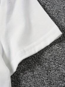 Elegant Casual Women's T-Shirt With Print And Round Neck, Suitable For Spring And Summer, Vintage T-Shirt For Everyday Wear, A Perfect Gift For Him, Shipped From A Local Warehouse In The USA, A Great Choice For The Holidays. - 黑色 - 查看 4