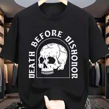 Printed T-Shirt For Men And Women - Black - View 1