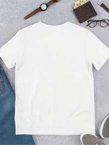 100% Cotton. Dabbing Lemon Graphic T-Shirt, Premium Fabric, Crew Neck, Loose Fit, Comfortable, Urban Hip-Hop Style. Women's Simple Solid Color T-Shirt, Loose And Slim Fit Casual Short Sleeve - 白色的 - 查看 4
