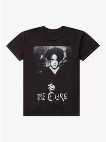 Camiseta con retrato de Robert Smith, estilo urbano, diseño gráfico negro, tallas S, L, XL, XXL - Negro - Ver 6