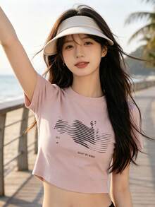 Women Tops - Pink - View 6