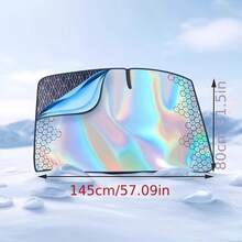 Tấm che nắng ô tô mới năm 2026 (80.01*142.01cm): Họa tiết kim cương bốn lớp, có thể gập lại, tương thích với hầu hết các dòng xe, cực kỳ dễ lắp đặt và sử dụng. - Mẫu mới - Xem 6
