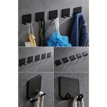 4 Rake Holder Cell Phone Plug Hook Utensils Black - Black - View 4