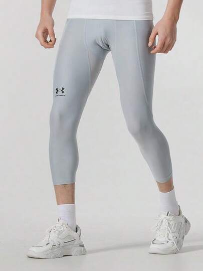 Under Armour HeatGear 男子健身訓練七分褲籃球跑步高彈緊身褲緊身褲