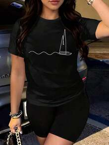 Women T-Shirts - Black - View 1