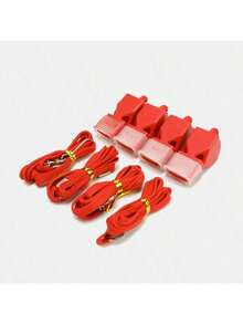 4pcs/Set Referee Whistles With Teeth Protection For Basketball, Football, Sports Training - Multicolor - View 12