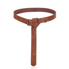 Bộ 2 chiếc thắt lưng da PU thời Trung cổ Phục hưng, thắt eo, + thắt lưng váy leo núi, phụ kiện trang phục hiệp sĩ Viking, thích hợp cho phụ kiện hóa trang Halloween, bộ phụ kiện trang phục nữ. - A - Xem 7