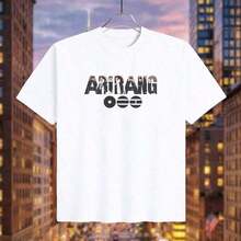 Men's Arirang Bangtan Graphic Print T-Shirt, Concert T-Shirt, World Tour | K-Pop Inspired Design T-Shirt, Bangtan T-Shirt, Men's T-Shirts, Women's T-Shirts - 白色 - 查看 2